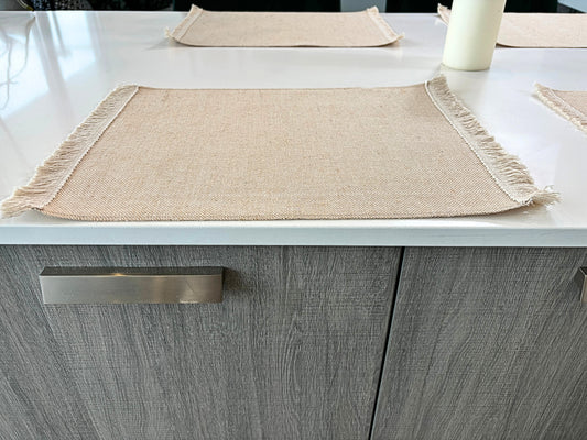 Woven Jute Cotton Placemats – Sustainable Dining Décor