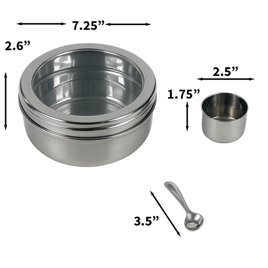 Steel Spice Box & Eco-Friendly Snack Organizer – Sustainable Storage for Modern Living