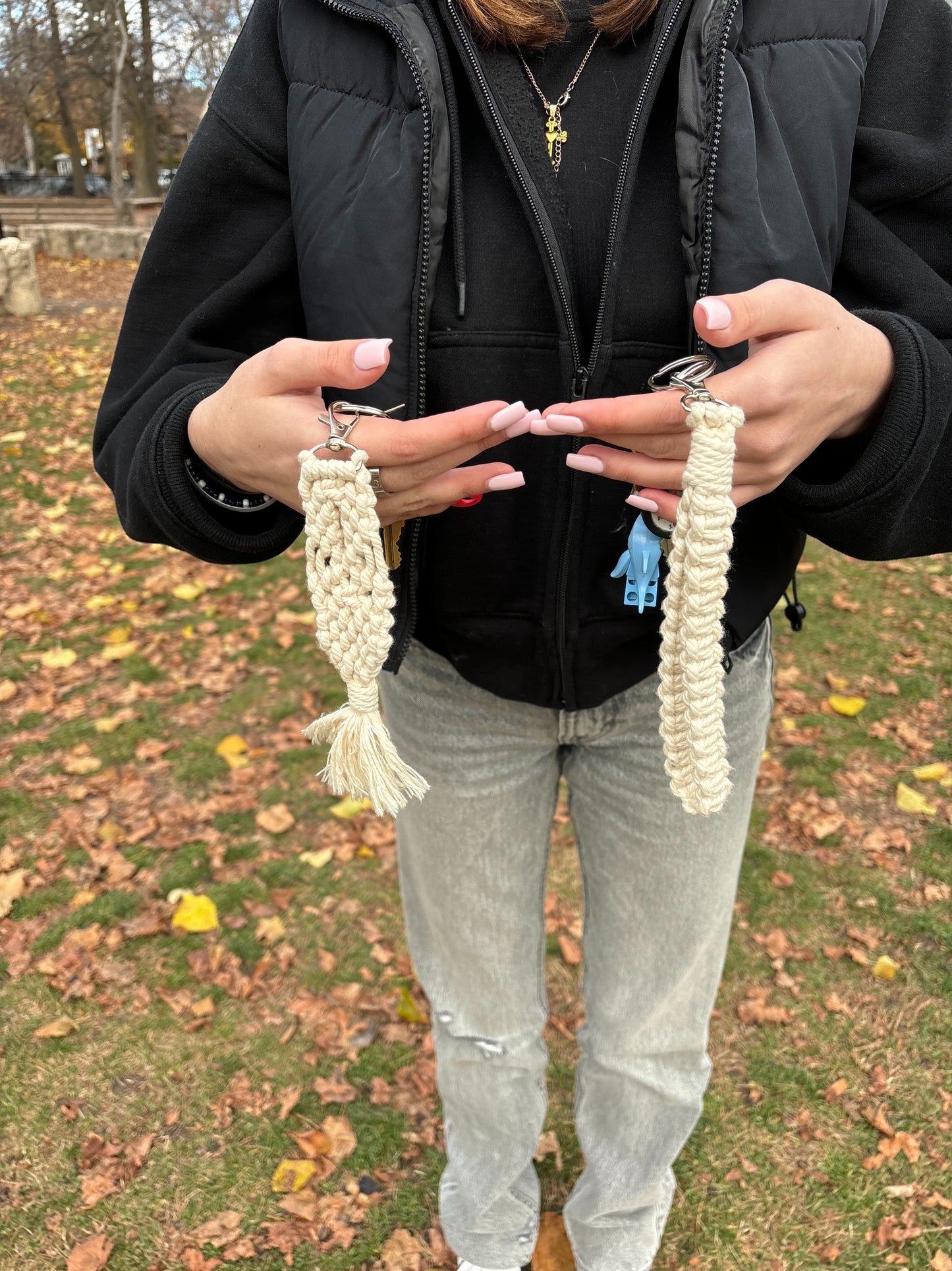 Eco-Friendly, Handmade Macramé Keychains: Beautiful Boho Lanyard and small macrame Keychain – Beauty Meets Everyday Utility