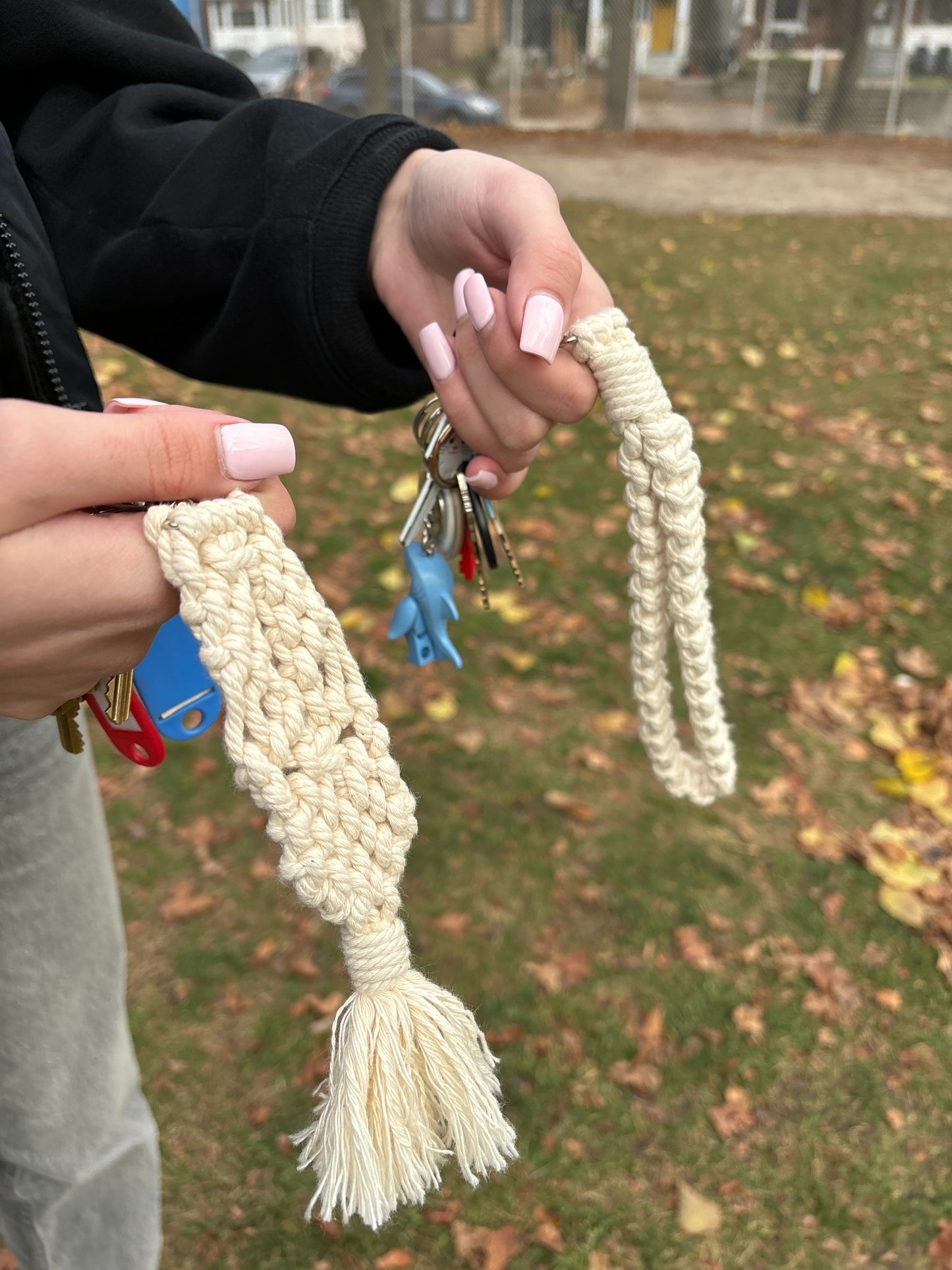 Eco-Friendly, Handmade Macramé Keychains: Beautiful Boho Lanyard and small macrame Keychain – Beauty Meets Everyday Utility