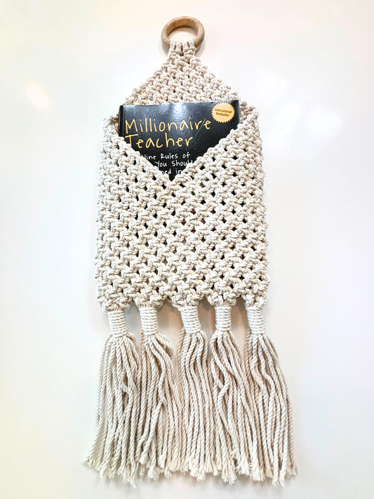 Eco-Friendly Macramé Wall Hanging Decor and Storage – Boho Storage Meets Natural Wall Art