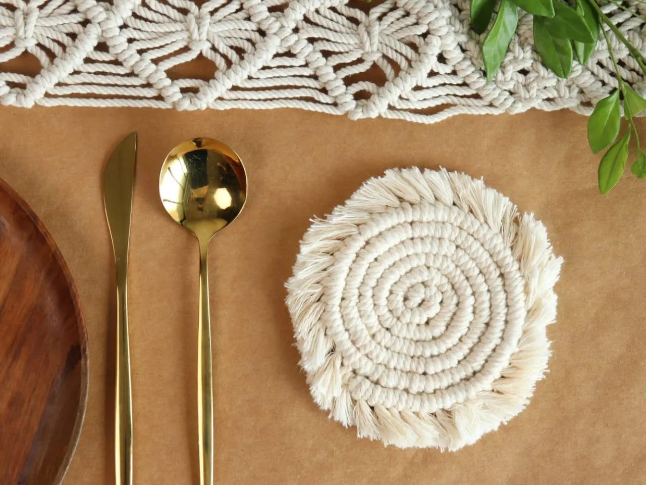 Eco-Friendly Handmade Macramé Coasters – Sustainable Style Meets Everyday Function