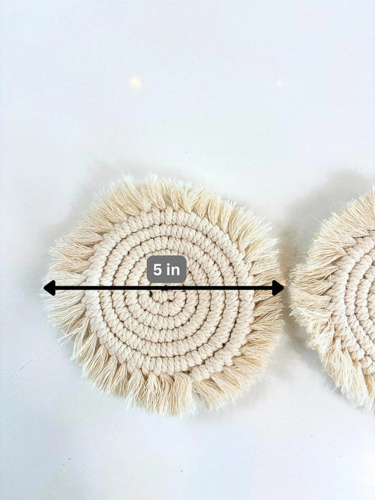 Eco-Friendly Handmade Macramé Coasters – Sustainable Style Meets Everyday Function