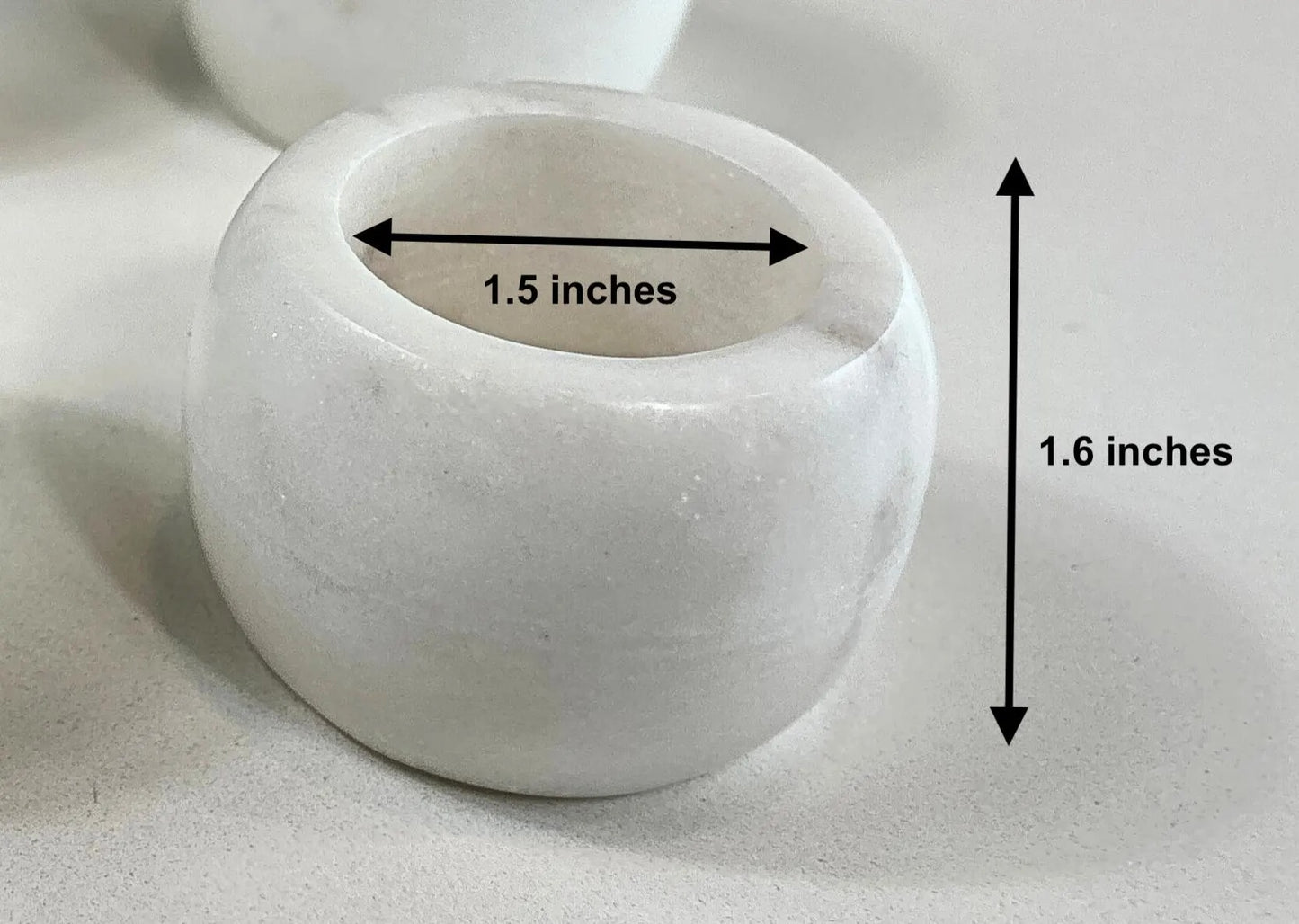 elegant marble napkin rings for dining or events or weddings