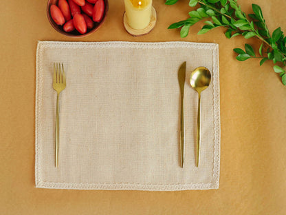 Woven Jute Cotton Placemats – Sustainable Dining Décor