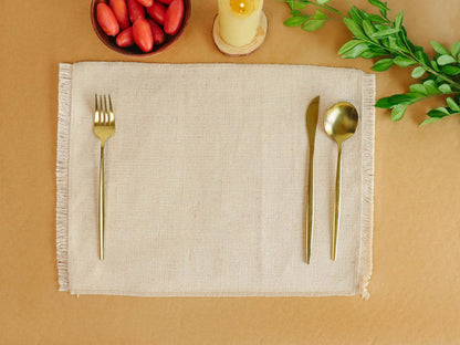 Woven Jute Cotton Placemats – Sustainable Dining Décor