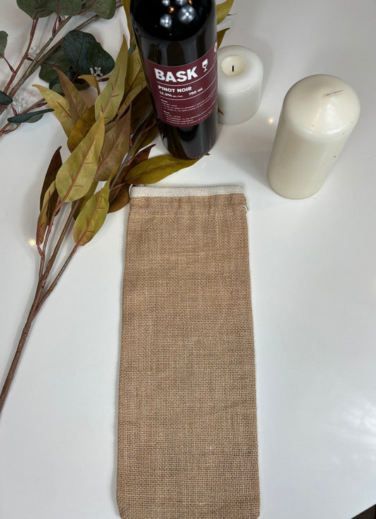 🍷High Quality, Burlap Wine Bags with lining – Eco-Friendly, Sustainable, and Stylish Gift Packaging