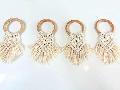 Handcrafted Macrame Napkin Rings – Sustainable Boho Dining Décor