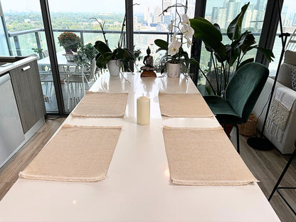 Woven Jute Cotton Placemats – Sustainable Dining Décor