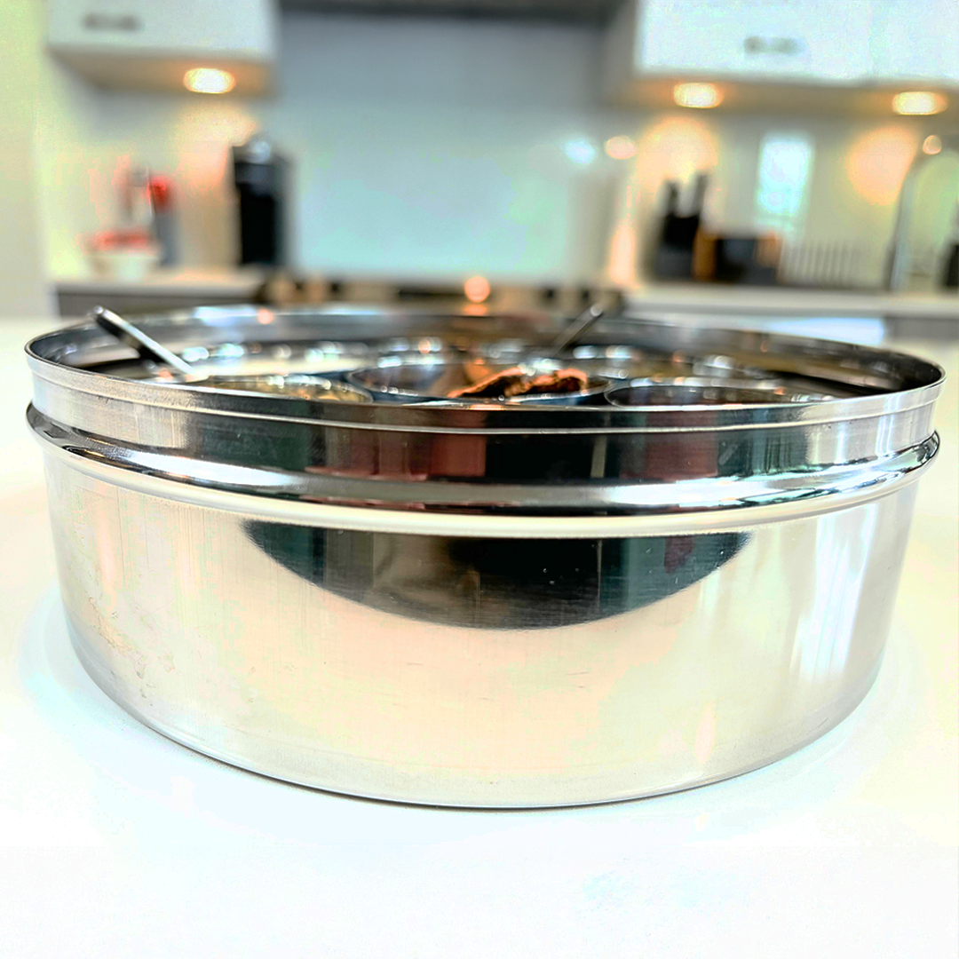 Steel Spice Box & Eco-Friendly Snack Organizer – Sustainable Storage for Modern Living