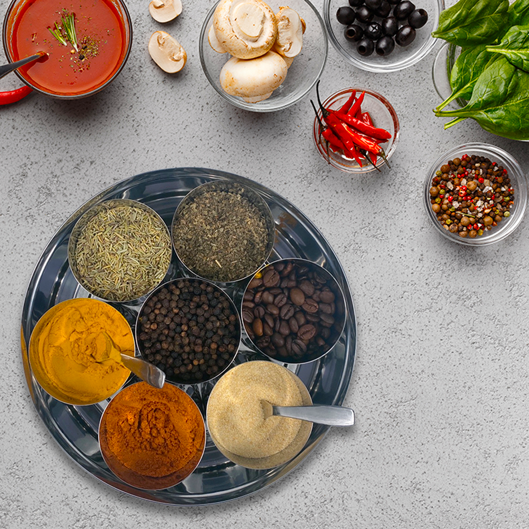 Steel Spice Box & Eco-Friendly Snack Organizer – Sustainable Storage for Modern Living