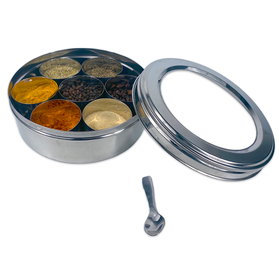 Steel Spice Box & Eco-Friendly Snack Organizer – Sustainable Storage for Modern Living