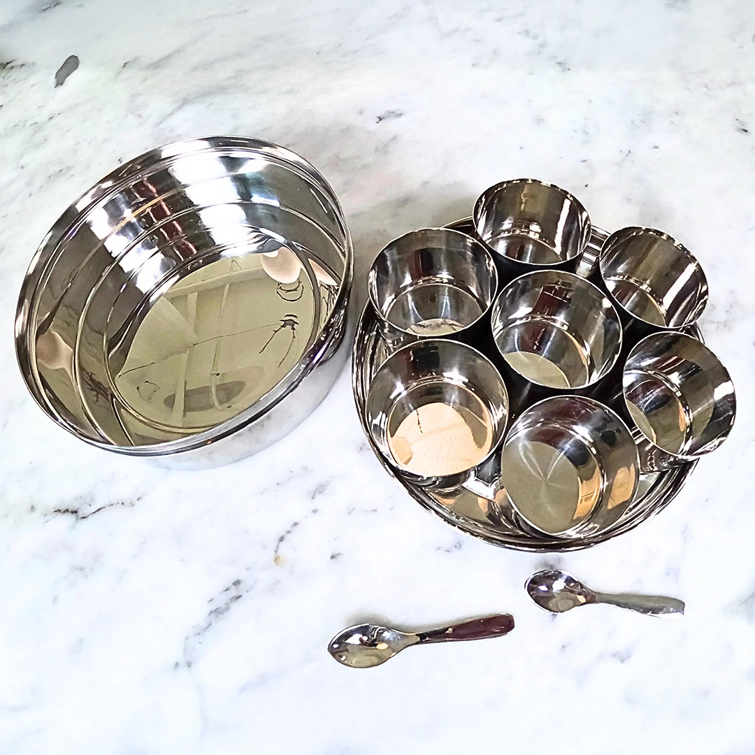 Steel Spice Box & Eco-Friendly Snack Organizer – Sustainable Storage for Modern Living