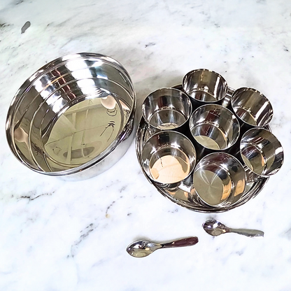Steel Spice Box & Eco-Friendly Snack Organizer – Sustainable Storage for Modern Living