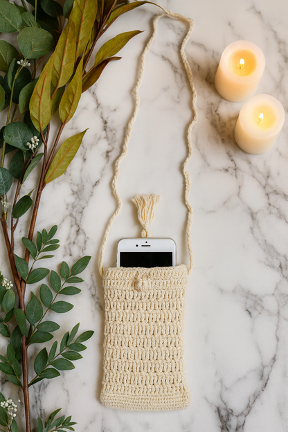 crochet phone bag