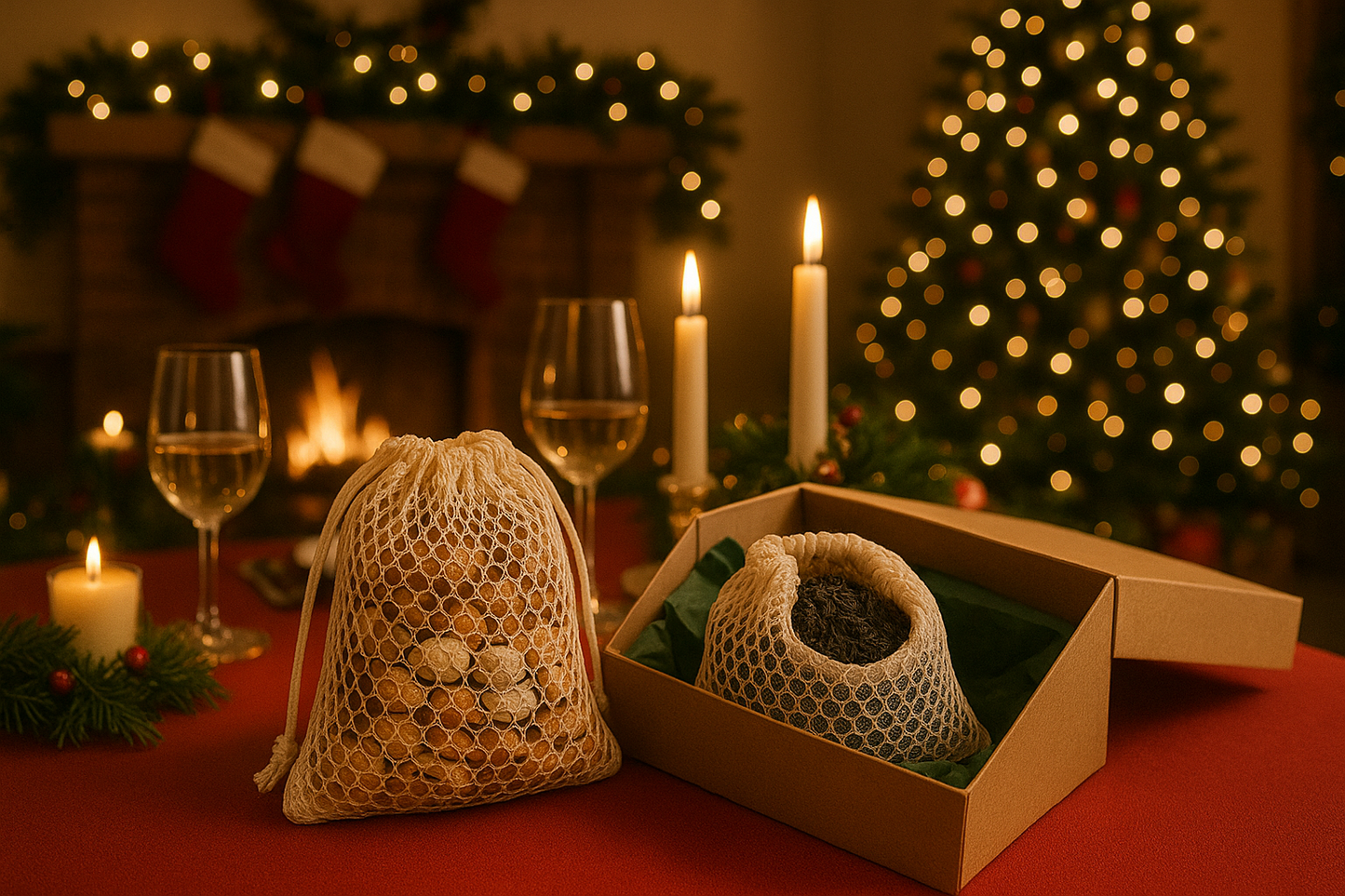 Reusable Cotton Mesh Produce Bags - 100% Cotton, Durable, Double Stitched, Washable with Drawstring - Mesh Bags for Grocery Shopping, Vegetables & Fruits