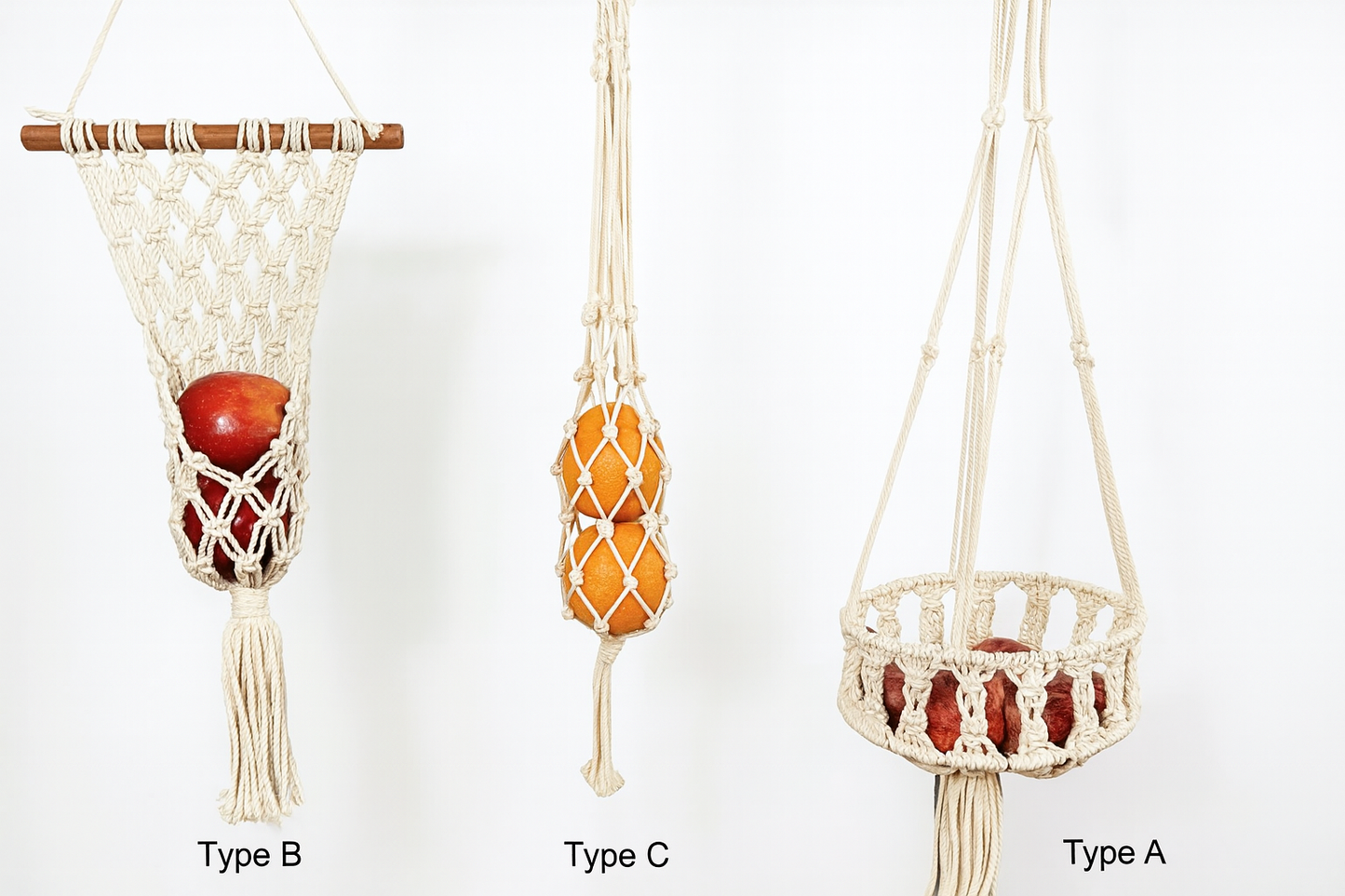 Hanging Fruit Basket – Macrame