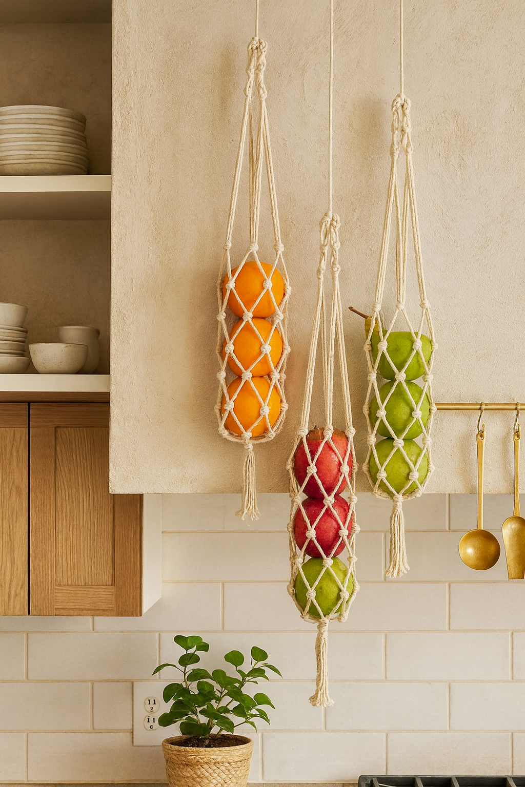 Hanging Fruit Basket – Macrame