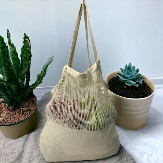 White Mesh Tote Bags – Perfect for Beach Days, Weddings, Events &amp; Everyday Shopping