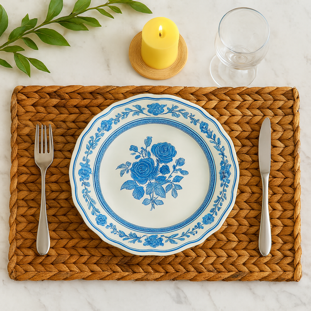 Water Hyacinth Placemat, Mat, Sustainable living, Seagrass Placemat