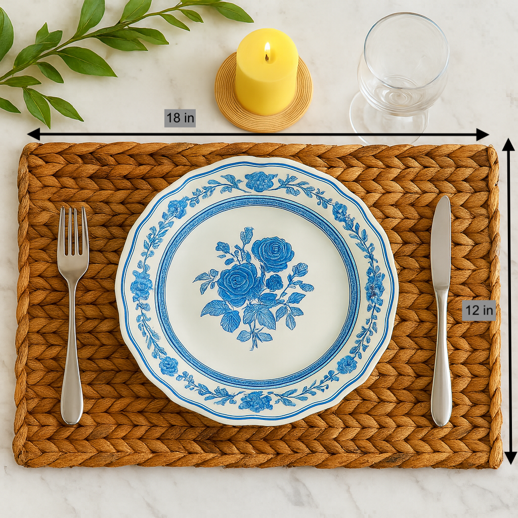 Water Hyacinth Placemat, Mat, Sustainable living, Seagrass Placemat