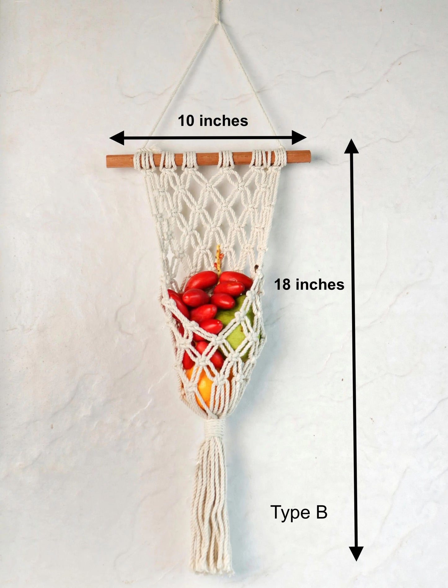 Hanging Fruit Basket – Macrame