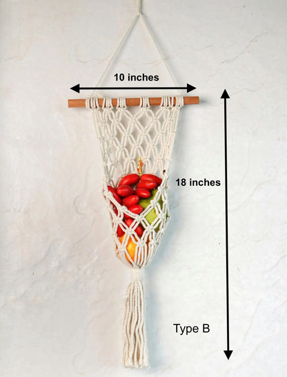 Hanging Fruit Basket – Macrame