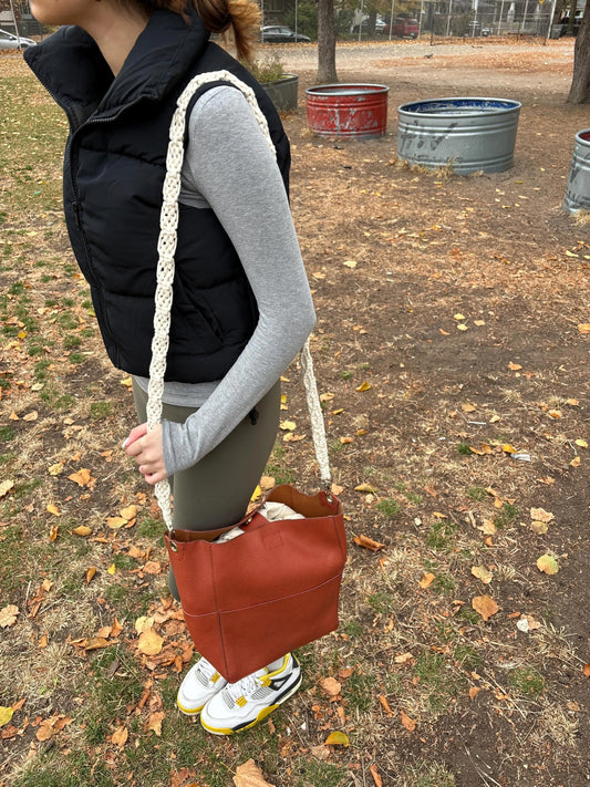 Eco-Friendly Handwoven Macramé Camera or Bag Strap – Sustainable Style for Everyday Adventures