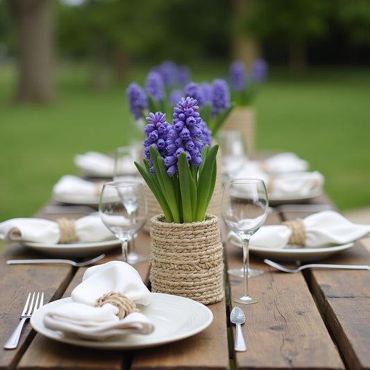 Eco-Friendly Handwoven Water Hyacinth Napkin Rings – Sustainable Boho Elegance for Your Tablescape