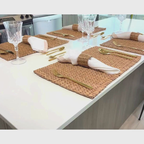 Water Hyacinth Placemat, Mat, Sustainable living, Seagrass Placemat Video