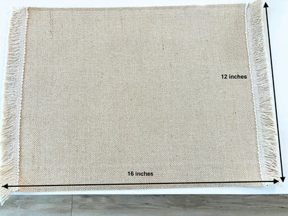 Woven Jute Cotton Placemats – Sustainable Dining Décor